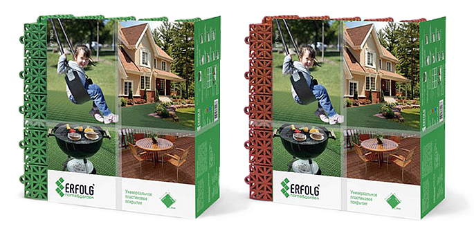 ERFOLG Home&Garden. Пластиковая плитка. Уличные покрытия для дачи, сада. Модульное пластиковое покрытие. 