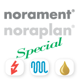 Покрытия norament и noraplan со специальными свойствами